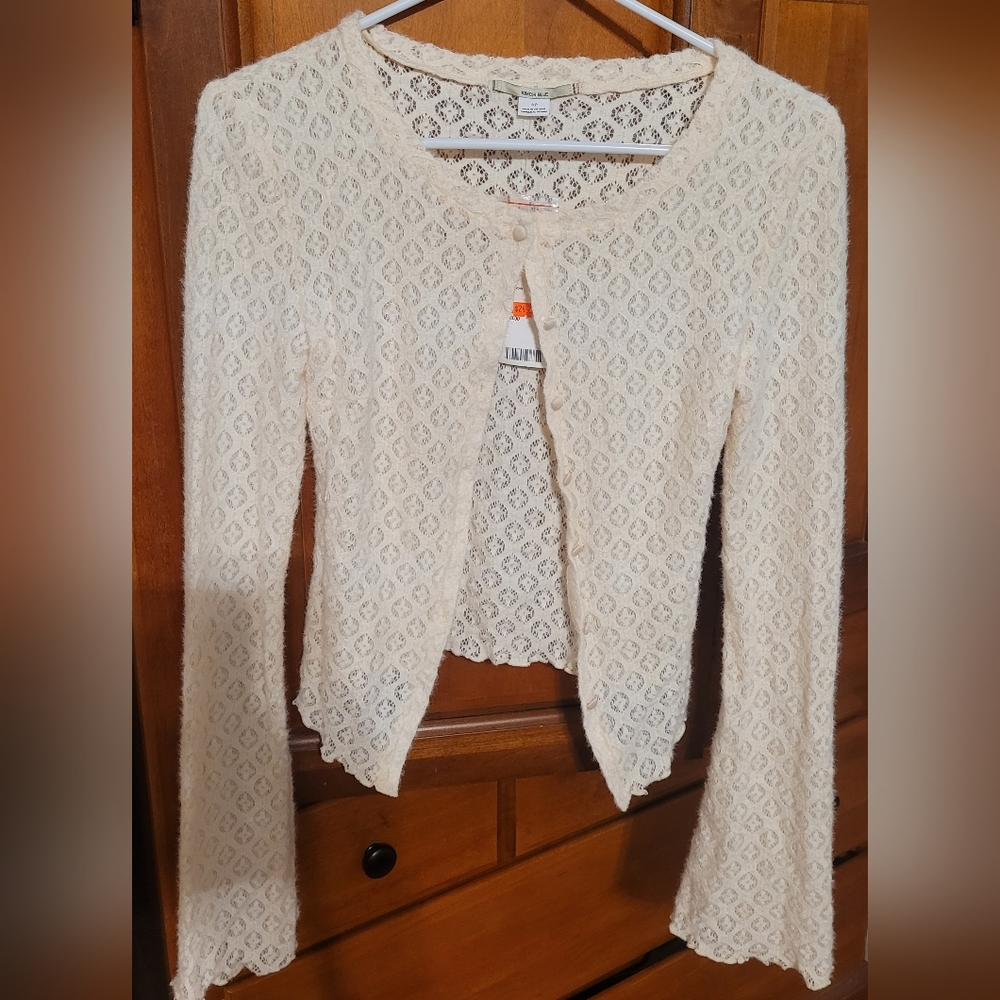 Kimchi blue brand new ivory cardigan size small